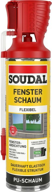 Soudal Fensterschaum B2 Genius Gun aus Polyurethan in Beige, 500 ml - Bild 1