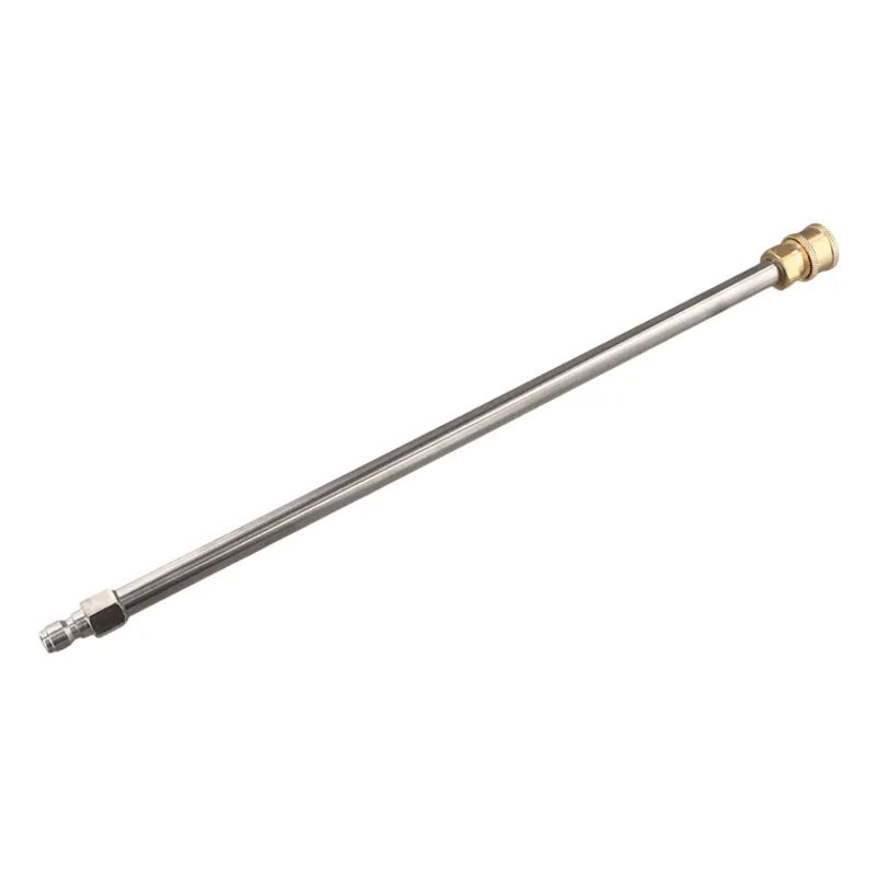 DAZZLEEX Verlängerungsstange für Hochdruckreiniger aus Edelstahl mit 1/4 Zoll Schnellanschluss, Farbe: Silber, Länge: 40 cm - Bild 2