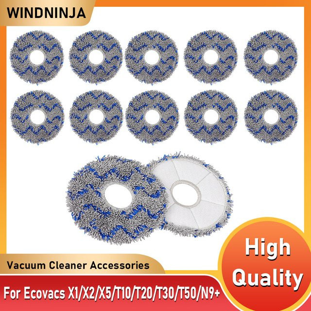 Ersatz Mopp Pad für Ecovacs Deebot X1 Omni, X2 Omni, T30 Pro Omni, T30s Combo, T10, T20 und T50 Omni Roboter Staubsauger - Bild 1