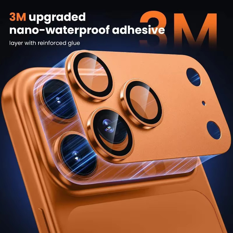 2er-Pack Ziai Coverage Ultradünner Kameraobjektivschutz mit Metallrahmen für Apple iPhone 17 Pro Max, iPhone 17 Pro und iPhone 17 Air in Blau - Bild 2