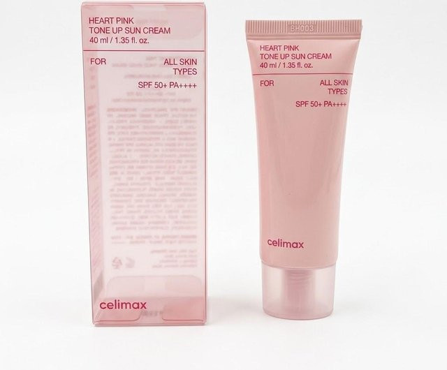 celimax Herz Rosa Ton Up Sonnencreme LSF 50+, 40 ml, Normale Haut - Bild 1