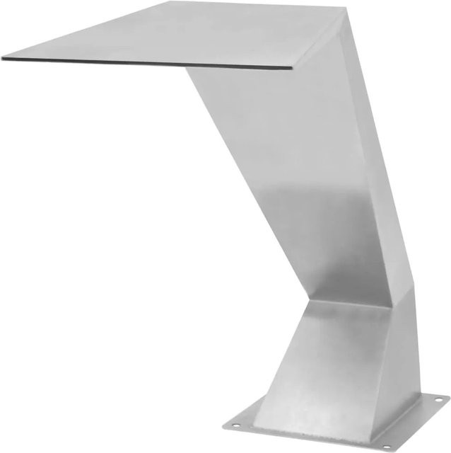 vidaXL Pool-Wasserfall aus Edelstahl in Silber, B/T/H: 64 x 30 x 52 cm - Bild 1