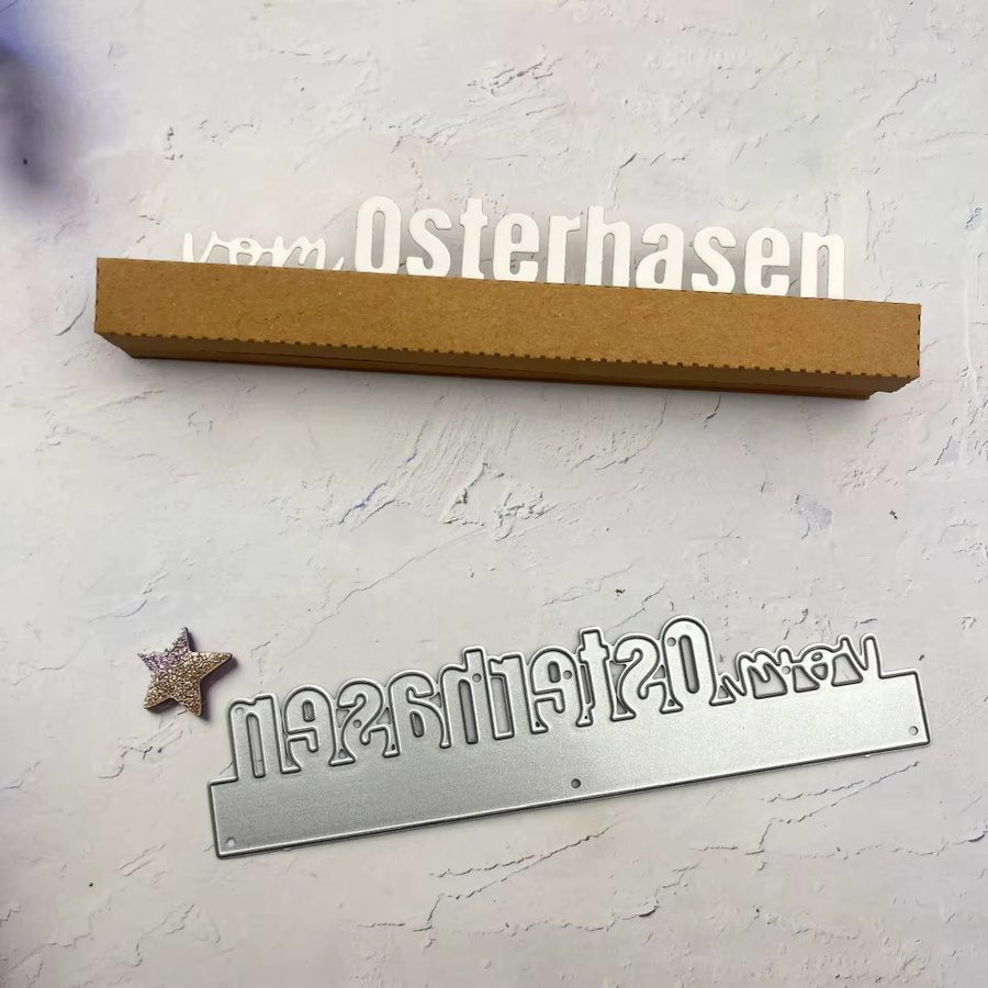 Metallschneideformen von Vom Osterbunen in Silber für Osterbücken und Bastelarbeiten - Bild 2
