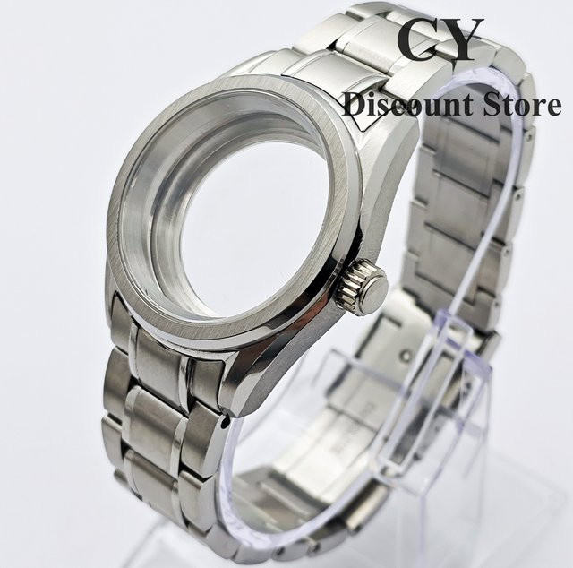 RICHUS Uhrengehäuse Edelstahl, Silber, 38 mm, Saphirglas - Bild 1