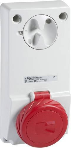 Schneider Electric CEE Anbaudose 16A 415V IP65 Aufputzmontage in Weiß - Bild 1