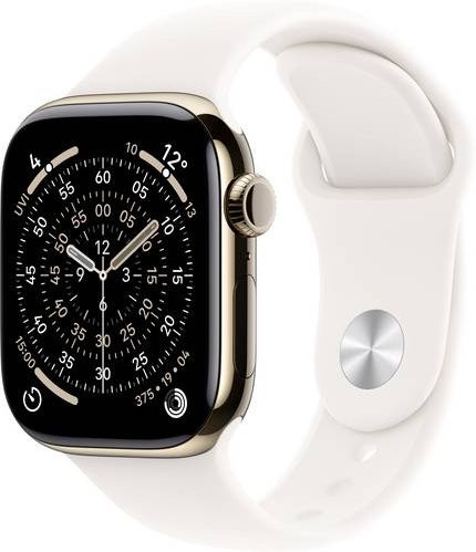 Apple Smartwatch, GPS + Cellular, 46 mm, Titan, Gold, Pink, Unisex - Bild 1