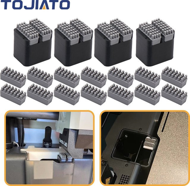 Bambu Lab Silikon-Düsenbürste zur Reinigung des Druckkopfs in Grau für P1P P1S X1 Modelle - Bild 1