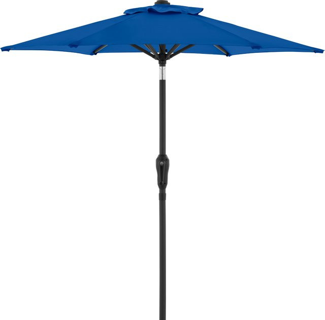 Doppler Sonnenschirm LIFE 180 Lift Mittelstockschirm in Blau mit Ø 180 cm - Bild 1