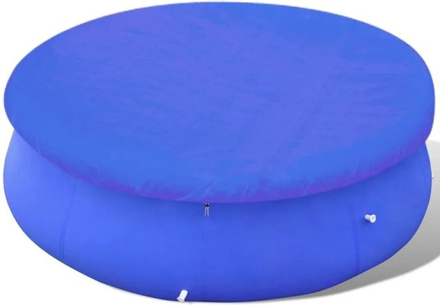 vidaXL Poolabdeckung aus Polyäthylen in Blau, Rundform, Durchmesser: 450 cm - Bild 1
