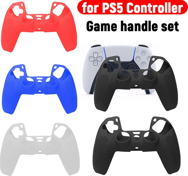Rutschfeste Silikonhülle in Weiß für Sony DualSense PS5 Controller - Bild 1