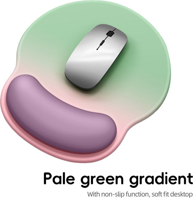 ANMONE Silikon Mauspad mit Handgelenkstützung und Gradient-Design in Pink - Bild 1