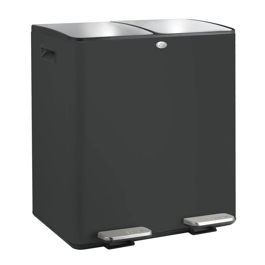 Spirella Kosmetikeimer Aliya 2 x 20 Liter Schwarz Matt - Bild 2