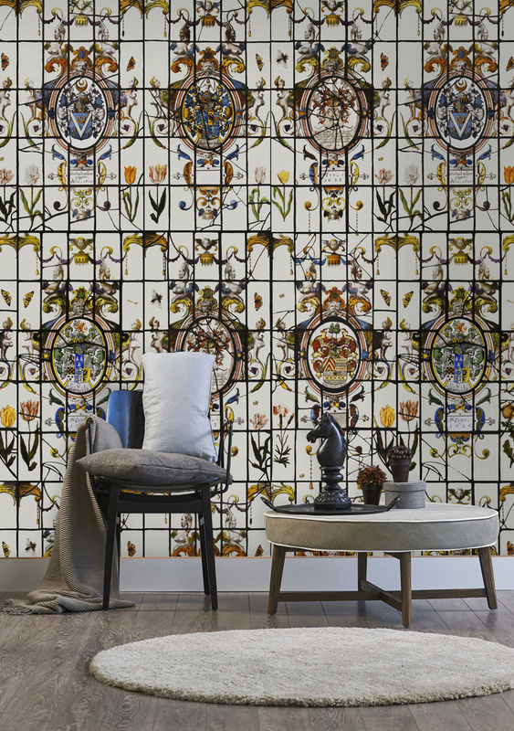 MINDTHEGAP Tapete Heraldische WP20189 in Multicolour mit floralem und botanischem Design - Bild 2