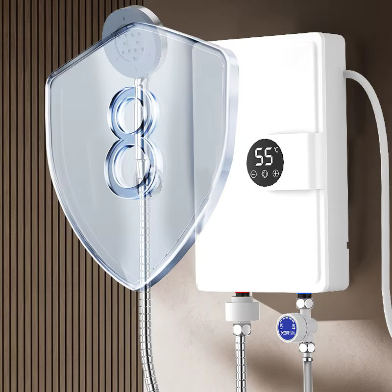 kbxlife Smart Inverter Elektrischer Warmwasserbereiter Durchlauferhitzer mit LED-Touch-Steuerung in Weiß - Bild 3