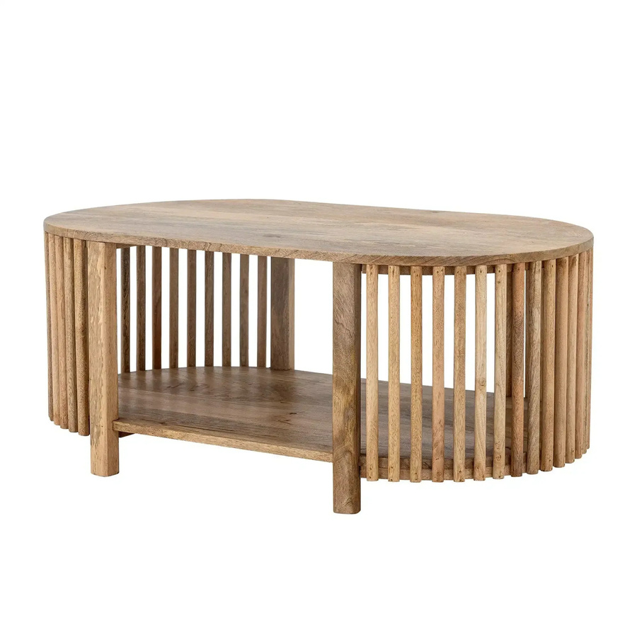 Bloomingville Couchtisch Sali aus Mangoholz in Natur, oval, B/T: 100 x 60 cm - Bild 1