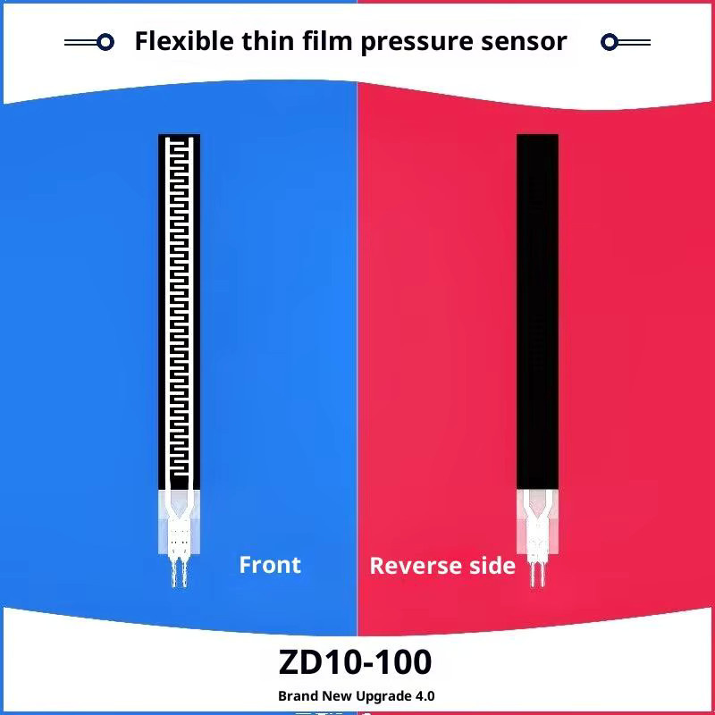 ZD10-100 Flexibler Dünnfilm-Druckkraftsensor mit hoher Präzision und Empfindlichkeit, 500g Widerstandstyp, Schwarz - Bild 2