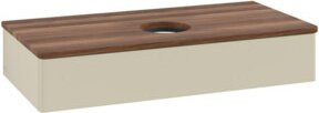 V&B Waschtischunterschrank Antao mit Beleuchtung, Farbe: Weiss, B/T/H: 100 x 50 x 19 cm - Bild 1
