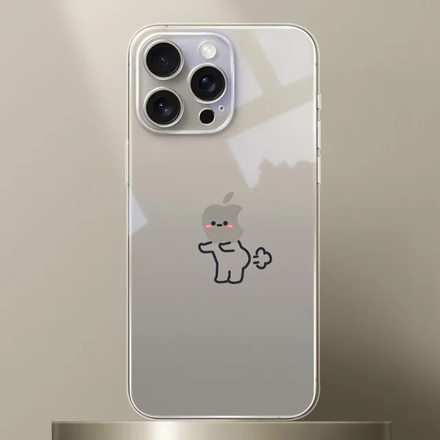 Remazy Handyhülle mit lustigem Streichholz-Männer Cartoon Design für iPhone, transparent - Bild 1