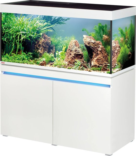 Eheim Aquarium-Kombination Incpiria 430 in Weiß mit Schwarzglas - Bild 1