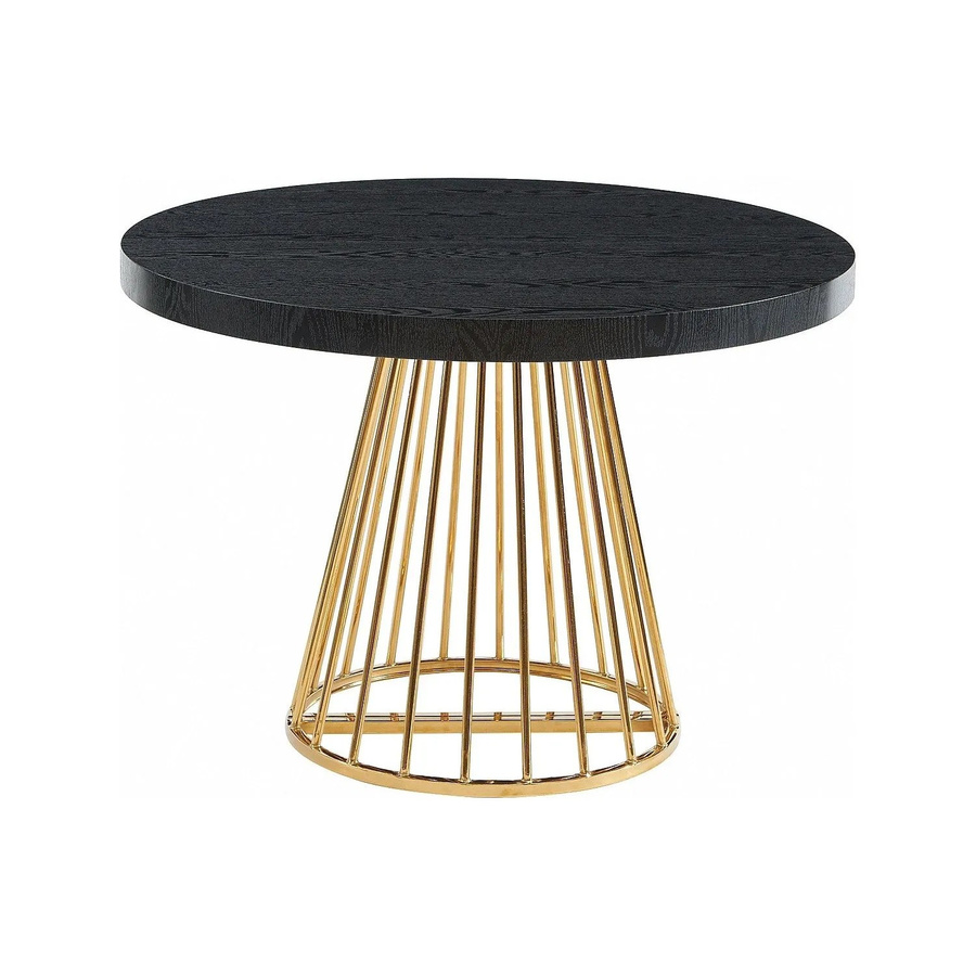 Vente-unique Esstisch Firela aus MDF und Stahl, Schwarz-Gold, ausziehbar, B: 260 cm, T: 110 cm, H: 76 cm - Bild 2