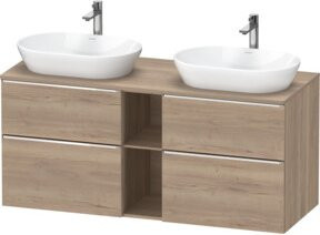 Duravit Waschtischunterschrank D-Neo in Braun Matt mit 2 Schubladen - Bild 1