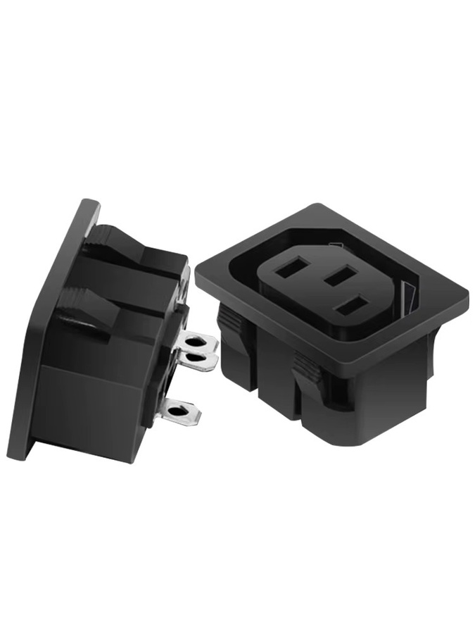 Universelle IEC320C13 C14 AC-Steckdose in Schwarz, 3-Pin 10A 250V Kupfer-Industriesteckdose für PDU, UPS und Panelmodule - Bild 7