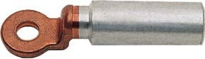 Klauke Al-Cu-Presskabelschuh 185RM/SM-240SE 371R/10 in Silber aus Messing - Bild 1