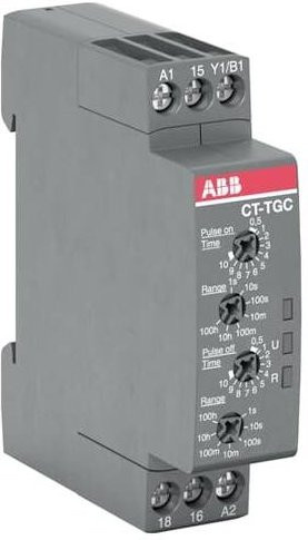 ABB CT-TGC.12 Zeitrelais Grau für DIN-Schiene mit Zeitbereich 0,05 - 360000s - Bild 1