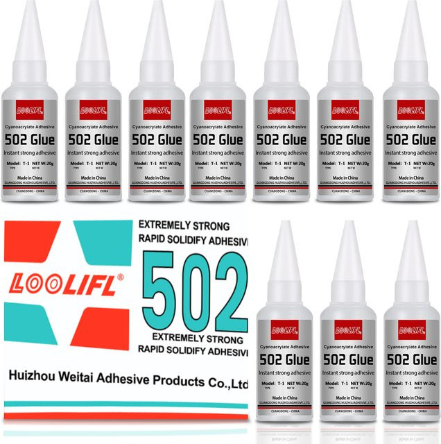 LOOLIFL 502 Superkleber Cyanacrylat für Kunststoff, Metall, Holz und Leder, transparent, 3 ml - Bild 1