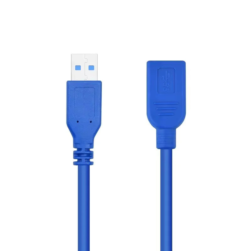 SEamopar USB 2.0 A Verlängerungskabel Stecker zu Buchse für Daten und Laden, Blau, Länge: 3 m - Bild 1