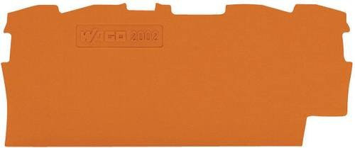 WAGO Abschluss- und Zwischenplatte 2002-1492 in Orange aus Kunststoff - Bild 1