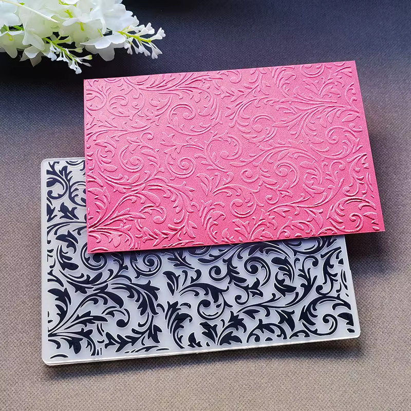 Handgefertigter geprägter Kunststoffordner mit Blumen-Design für Sammelalben und Fotoalben - Bild 3
