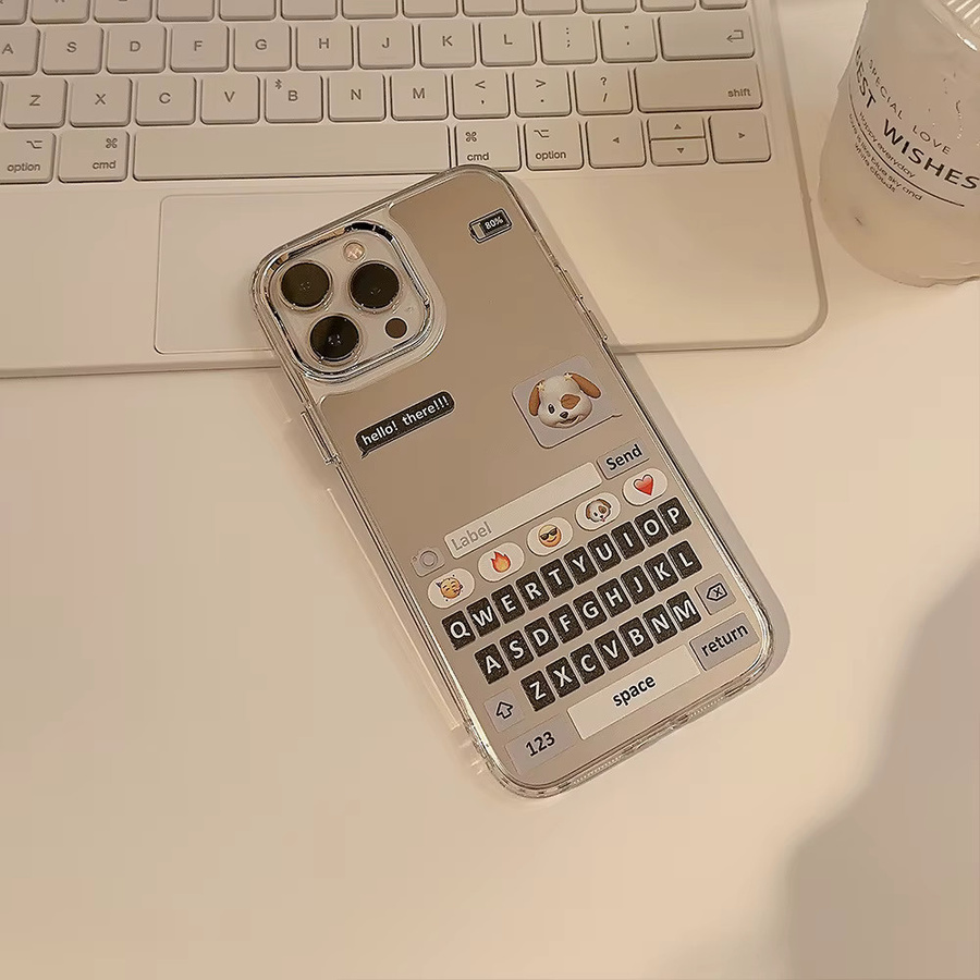 MUQGEW Schutzhülle mit koreanischem Cartoon-Design für iPhone 16 15 14 13 Pro Max staubdicht - Bild 2