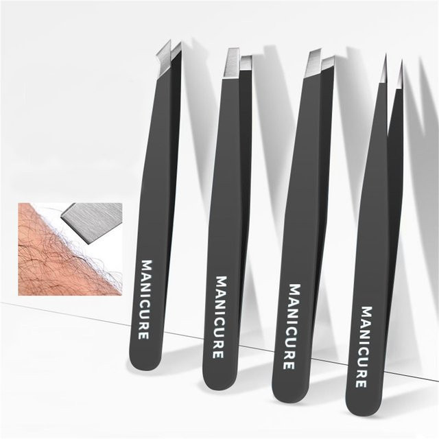 OLOEY Pinzetten-Set Edelstahl, für Gesichtshaare, Unisex - Bild 1