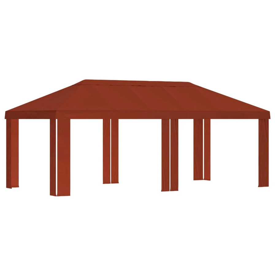 vidaXL Gazebo Abdeckung für Pavillon aus Polyester in Terrakotta, B: 600 cm, T: 300 cm - Bild 2