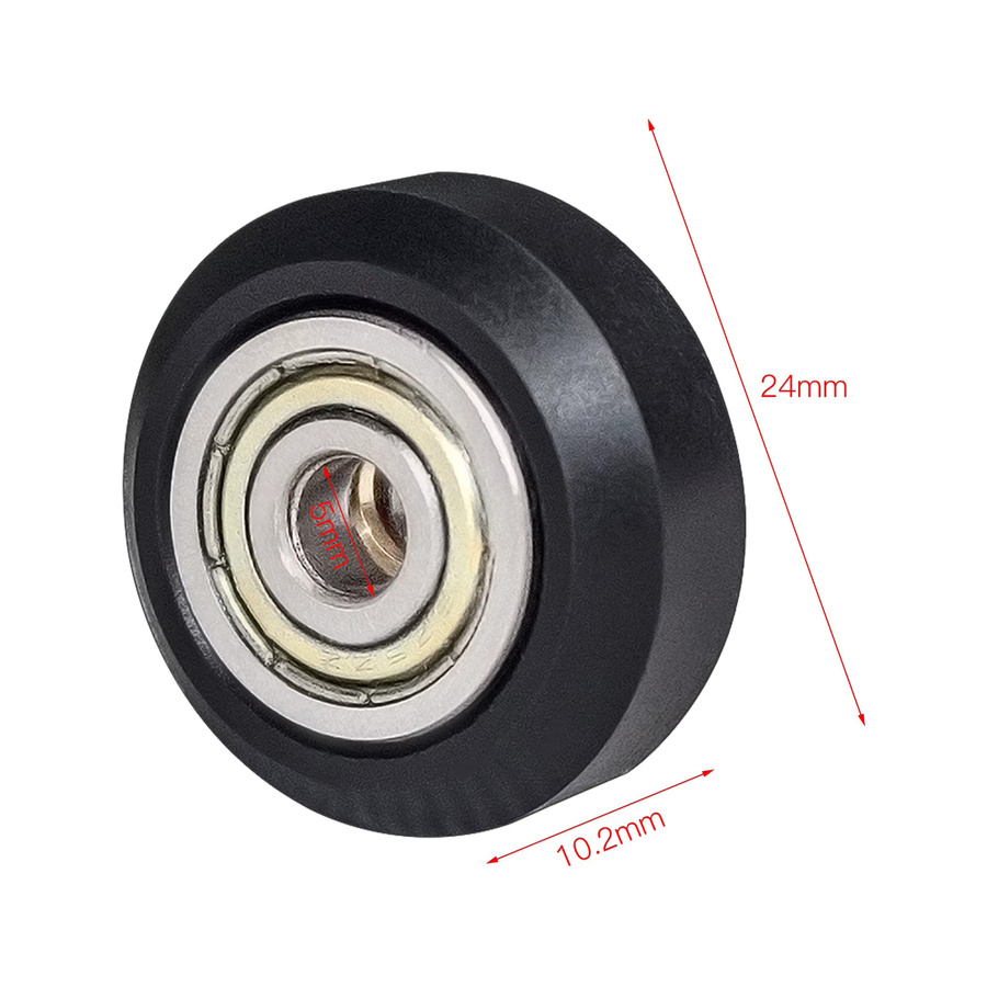 POM-Riemenscheibenrad 625zz Umlenkrolle für Creality Ender 3 und CR-10 CR-10S in Schwarz - Bild 2