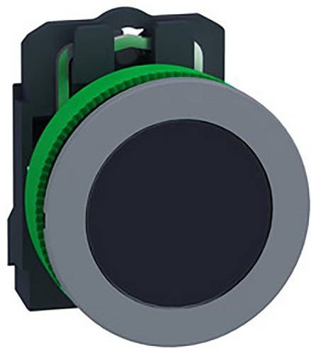 Schneider Electric XB5FA21C0 Drucktaster aus Kunststoff, tastend, schwarz, grau - Bild 1