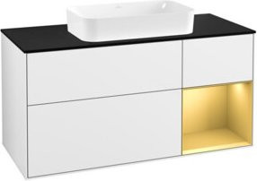 V&B Waschtischunterschrank Finion in Weiß lackiert, Breite: 120 cm, Tiefe: 50,1 cm, Höhe: 50,1 cm - Bild 1