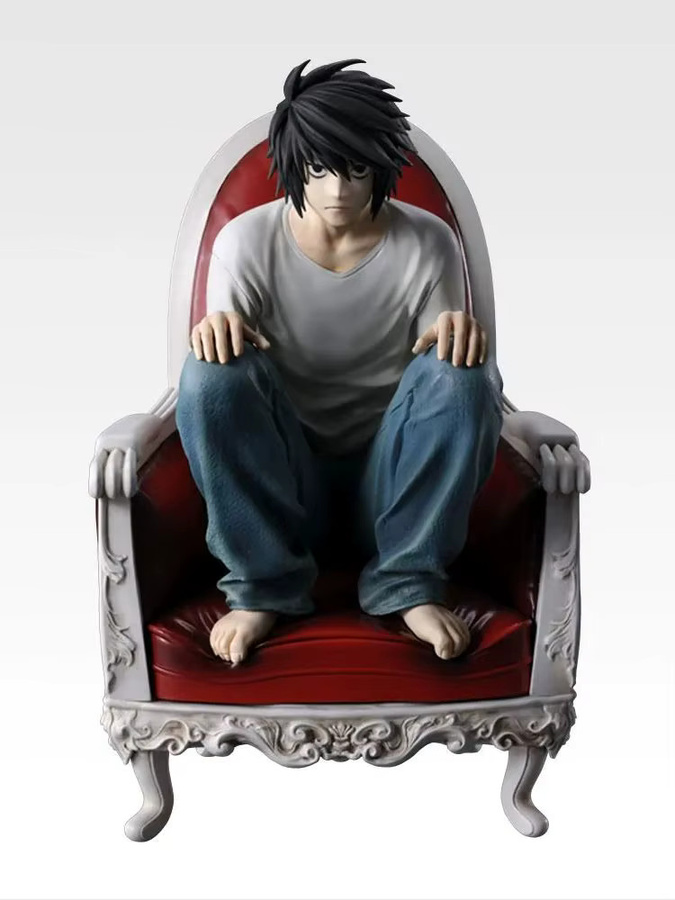 Bandai Death Note L Lawliet Figur, PVC Puppe, 18cm, Bunt / Mehrfarbig - Bild 5