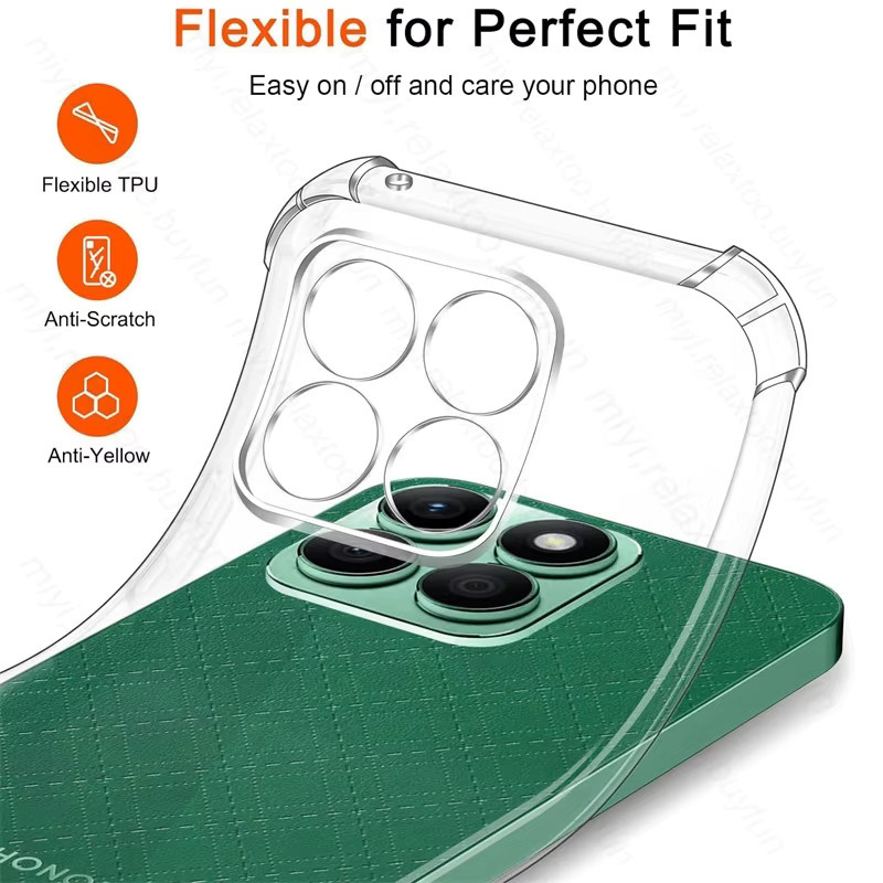 Transparente und stoßfeste Silikon-TPU Handyhülle für Honor X6, X6B, X6A und X6C - Bild 1