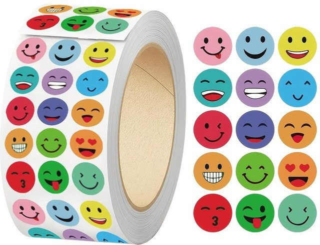 1500 Stück Dekorative Stickerband Rollen in Gelb für Umschläge und Handbuch-Materialien von Knife Home - Bild 1