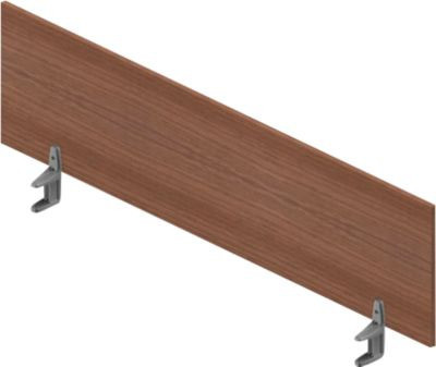 Tischtrennwand Arlon-Office für Schreibtische mit Breite: 160 cm, Farbe: Nuss Canaletto Braun - Bild 1