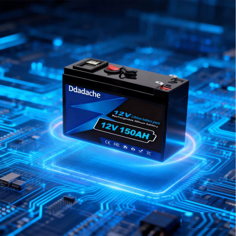 12V 150Ah LiFePO4 Lithium Akku Deep Cycle in Schwarz für Solar, Windkraft und USV mit 4000 Zyklen - Bild 2