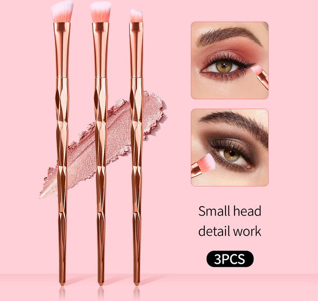 KOSSHOW Lidschattenpinsel, 3 Stück, roségold, für Augen-Make-up - Bild 1