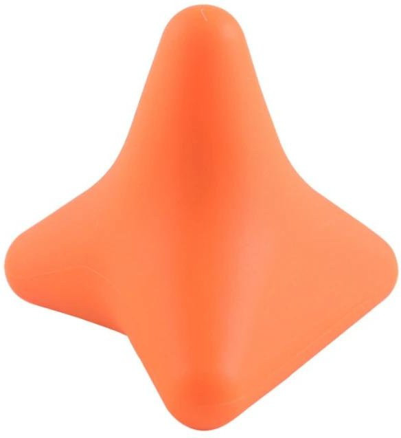 Love Home Garden Silikon-Massagekegel, dreieckig, orange - Bild 1