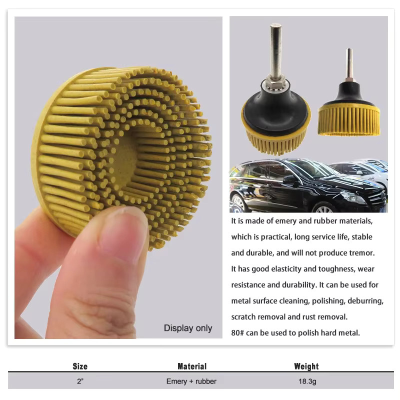 Vibratite Borstenscheibe zum Entgraten und Entfernen von Beschichtungen für Metall, erhältlich in 1, 2 oder 3 Zoll - Bild 3