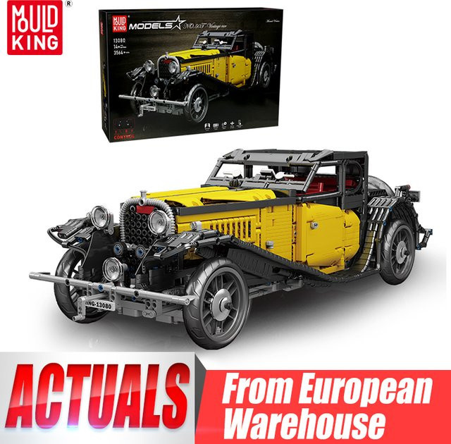 Mould King Technisches Auto-Spielzeug, Oldtimer-Modell, ab 14 Jahre - Bild 1