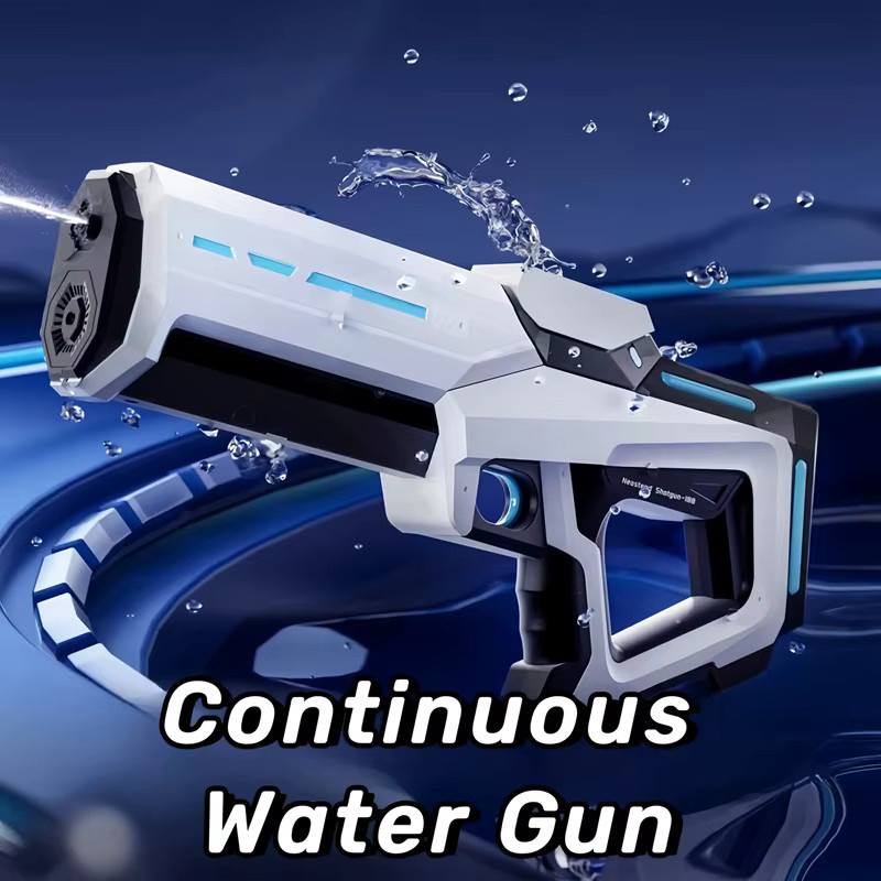 OiKe Automatische Saugwasserpistole, Elektrische Wasserpistole, Weiß - Bild 2