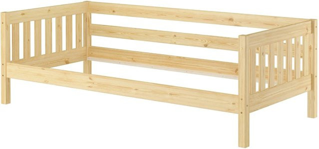 Erst-Holz Kinderbett Modell 29 aus Kiefer mit dreiseitiger Sicherung, Farbe Beige/Braun, B/T/H: 90 x 200 x 67 cm - Bild 1