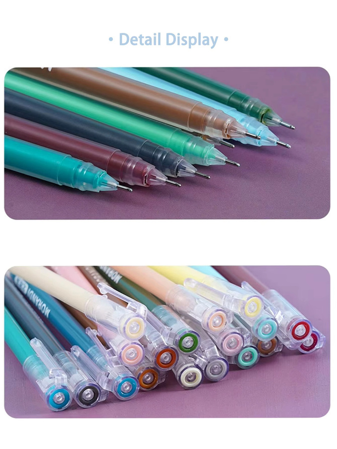 Languo Marker Stifte Set mit 240 Stücken in 234 Morandi Farben, 0,6 mm Gel Stifte für Schule, Malerei und Zeichnung, Multicolor - Bild 2